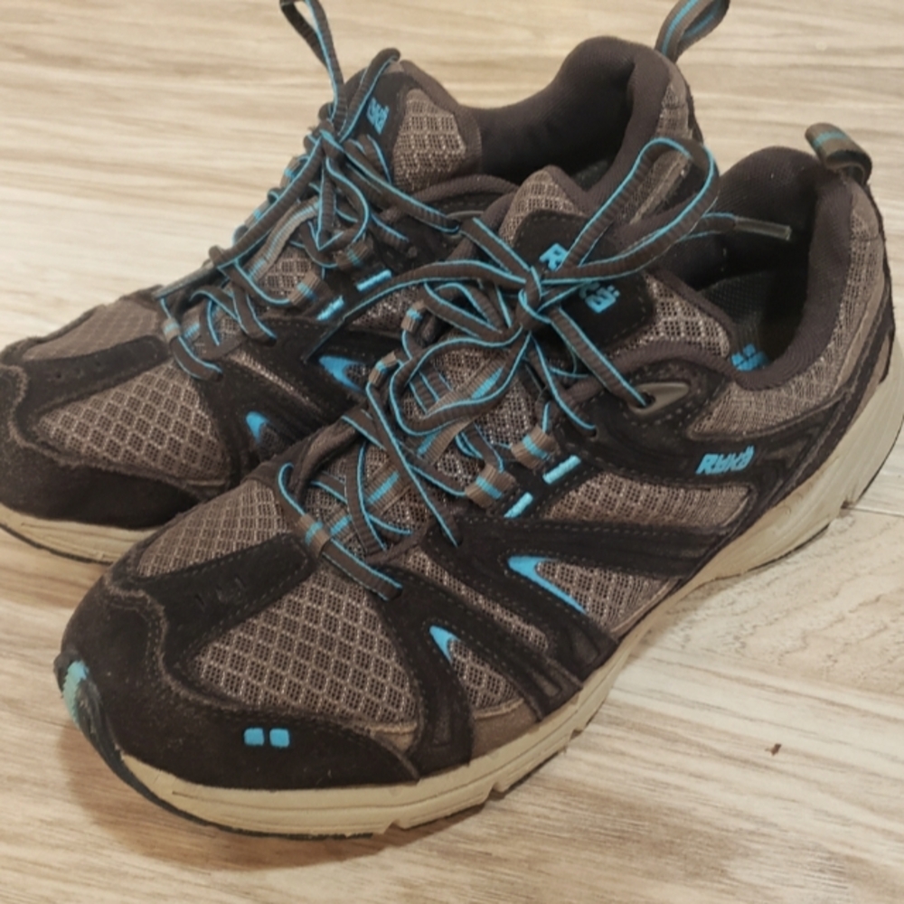 Ryka Women 7.5 Mens 6 Trail Hiking Shoe Brown Black Blue,pre'owned